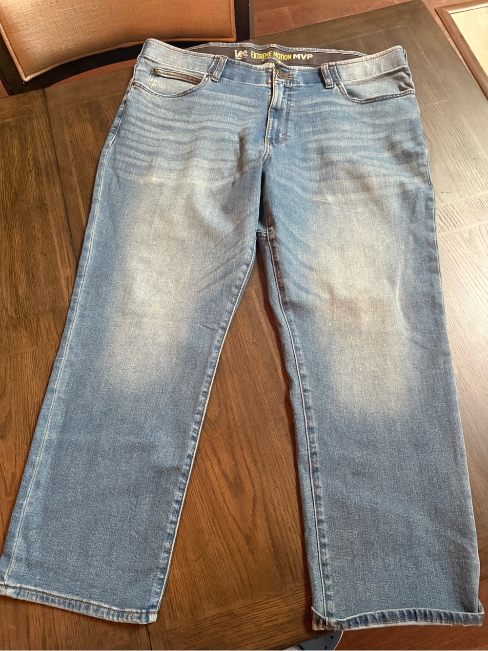 Lee Light Blue Straight Leg Jeans